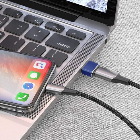 Basesailor USB to USB C Adapter 4 Pack,Type C Female to A Male Charger Cable Converter for Apple Watch Series 7,iPhone 12 13 14 15 Max,iPad 9 10 Pro 6th,Samsung Galaxy S22 S23 A13 A53 Z Flip/Fold Car in Saudi Arabia
