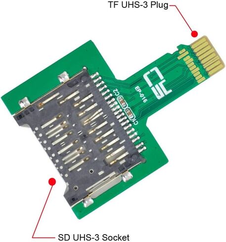 Chenyang SD to CF Card Adapter SDHC SDXC to Standard Compact Flash Type I Card Converter UDMA Card Reader with SD Card in Saudi Arabia
