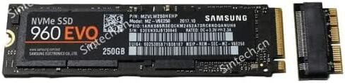 بطاقة محول Sintech NGFF M.2 nVME SSD لترقية MacBook Air (2013-2016 سنة) وMacBook PRO (أواخر 2013-2015 سنة) (أسود) in Kuwait