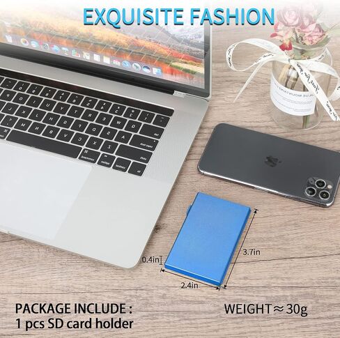 SD Card Holder, SD Card Case,LAVILI CF Memory Card Holder Case Aluminum Alloy Hard Shell, Double-Layer Capacity for 6SD Cards and 12 TF Cards in Kuwait