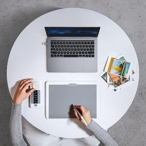 XENCELABS، تابلت رسم، تابلت رسم لاسلكي مع مفاتيح اختصار، تابلت رفيع للغاية مع قلمين بدون بطارية، ضغط 8192 مستوى، لوحة فنية رقمية 12 بوصة لنظام Win/Mac/Linux، أسود in Kuwait