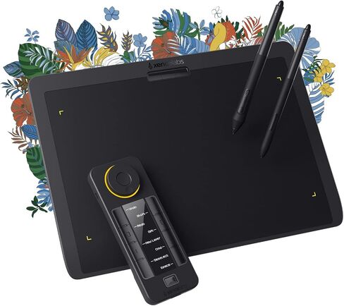 XENCELABS, Drawing Tablet, Wireless Graphic Tablet with Shortcut Keys, Ultrathin Pen Tablet with 2 Battery-Free Stylus, 8192 Levels Pressure, 12" Digital Art Pad for Win/Mac/Linux, Black in Saudi Arabia