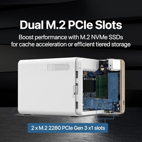 QNAP TS-462-4G-44S-US 4 Bay Multimedia Desktop NAS with 12TB Storage Capacity, Preconfigured RAID 5 Seagate IronWolf HDD Bundle in Saudi Arabia