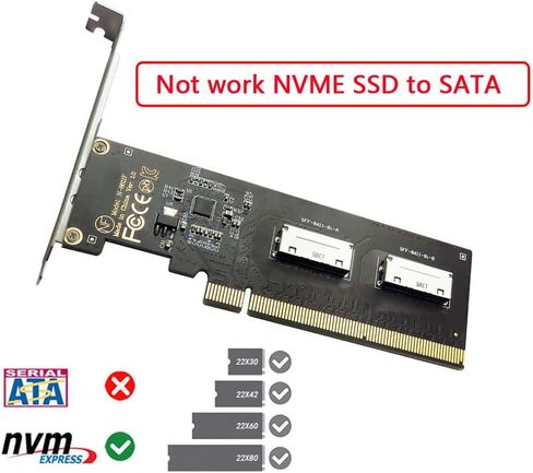 cablecc 50cm OCuLink PCIe PCI-Express SFF-8611 8X 8-Lane to OCuLink SFF-8611 8X SSD Data Active Cable in Kuwait