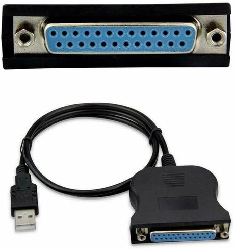New USB 2.0 to IEEE-1284 25 Pin Parallel Printer Connector Adapter Cord Cable in Kuwait