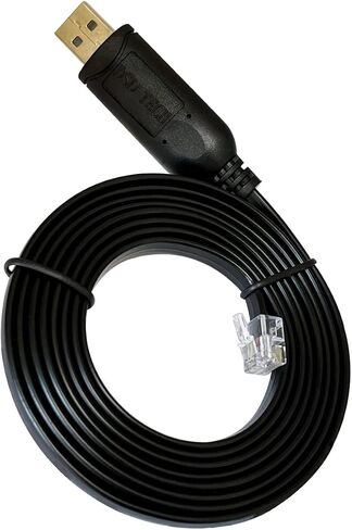 DSD TECH SH-RJ12B USB to RJ12 RJ11 6P4C RS232 Serial Cable (Black) in Saudi Arabia
