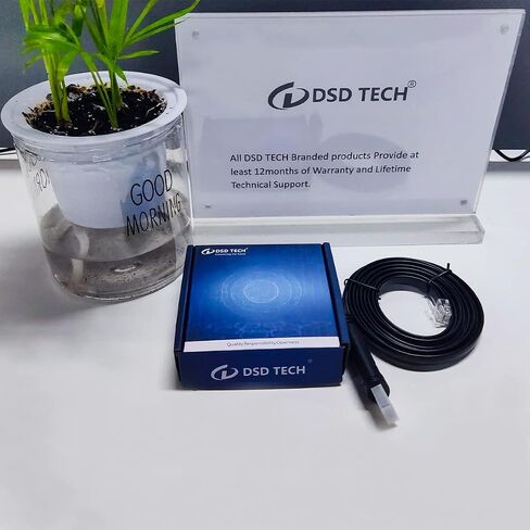 DSD TECH SH-RJ12B USB to RJ12 RJ11 6P4C RS232 Serial Cable (Black) in Saudi Arabia