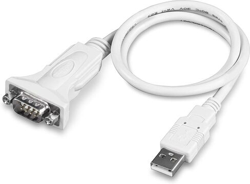 TRENDnet USB to Serial 9-Pin Converter Cable, Connect a RS-232 Serial Device to a USB 2.0 Port, Supports Windows & Mac, USB 1.1, USB 2.0, USB 3.0, 21 Inch Cable Length, Plug & Play, White, TU-S9 in Kuwait