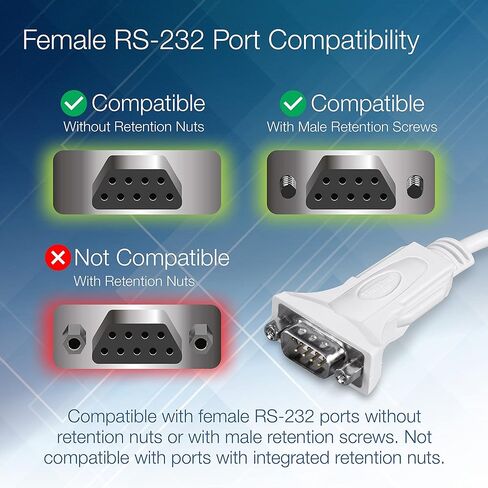 TRENDnet USB to Serial 9-Pin Converter Cable, Connect a RS-232 Serial Device to a USB 2.0 Port, Supports Windows & Mac, USB 1.1, USB 2.0, USB 3.0, 21 Inch Cable Length, Plug & Play, White, TU-S9 in Kuwait