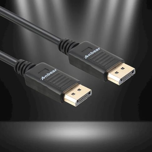 DisplayPort to Displayport Cable 6 Feet,Anbear Gold Plated Display Port to Display Port Cable 4K@60HZ Resolution(Male to Male) for DisplayPort Enabled Desktops and Laptops to Displays (10 Pack) in Saudi Arabia