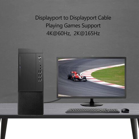 DisplayPort to Displayport Cable 6 Feet,Anbear Gold Plated Display Port to Display Port Cable 4K@60HZ Resolution(Male to Male) for DisplayPort Enabled Desktops and Laptops to Displays (10 Pack) in Saudi Arabia