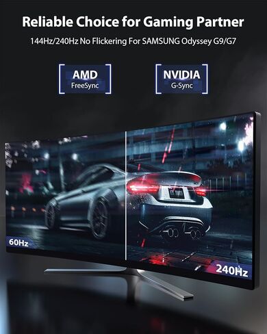 Stouchi DisplayPort Cable 16K 2.1, 10FT/3M DP Cable Black 80Gbps 16K@60Hz, 8K@240Hz HBR3 4K@240 HDR, HDCP, DSC 1.2a Support Monitor FreeSync G-Sync Video Card in Kuwait