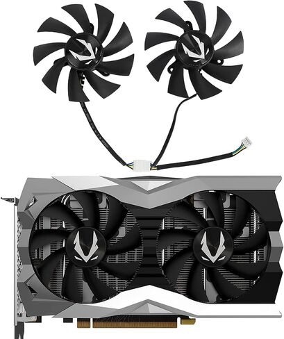 مروحة بطاقة الرسومات inRobert GA92A2H 87 مم GTX1660s RXT2060 لمروحة Zotac GTX 1660 Ti Super AMP، RTX 2060 2070 Super Mini/Twin Fan in Kuwait