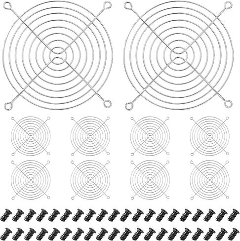 10 Pcs 140mm Fan Finger Grills 140mm Metal Fan Guard Computer Case Cooling Fan Finger Guard Protective Grill with 40 Pcs Screws for PC Ventilator in Saudi Arabia