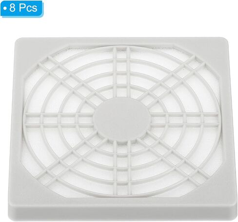 PATIKIL 90mm Fan Finger Grill، 4 Pack Grill Protector Guard غطاء واقي لمراوح العادم 90x90mm لمعدات الكمبيوتر DIY، أبيض in Kuwait