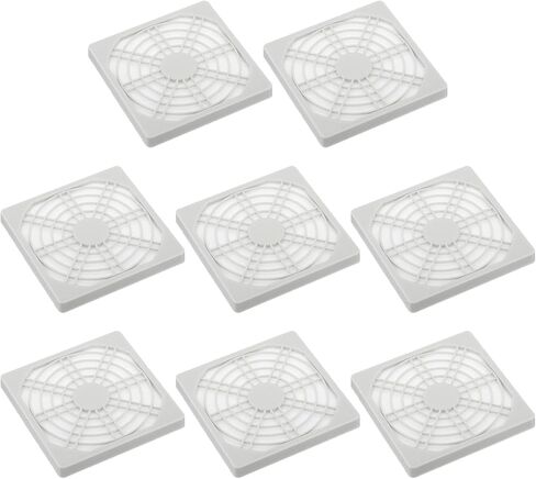 PATIKIL 90mm Fan Finger Grill، 4 Pack Grill Protector Guard غطاء واقي لمراوح العادم 90x90mm لمعدات الكمبيوتر DIY، أبيض in Kuwait