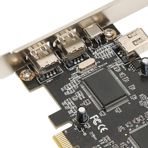 PCIe Firewire Card for Windows 10, PCI E Firewire Controller Card 4 Ports with Low Profile Bracket and Cable for Desktop PC and DV Connection in Saudi Arabia