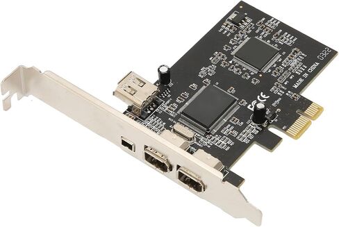 PCIe Firewire Card for Windows 10, PCI E Firewire Controller Card 4 Ports with Low Profile Bracket and Cable for Desktop PC and DV Connection in Saudi Arabia