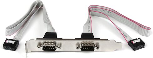 StarTech.com 2 Port 16in DB9 Serial Port BRacket to 10 Pin Header - DB9 bRacket - DB9 Header - Serial Port bRacket (PLATE9M2P16) in Saudi Arabia