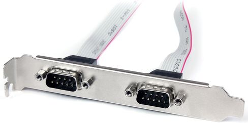 StarTech.com 2 Port 16in DB9 Serial Port BRacket to 10 Pin Header - DB9 bRacket - DB9 Header - Serial Port bRacket (PLATE9M2P16) in Saudi Arabia
