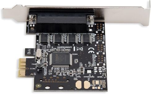 Single Port PCI Express x1 RS232 Serial Adapter Card - PCIe RS232 Serial Host Controller to Single Serial DB9 Port in Kuwait