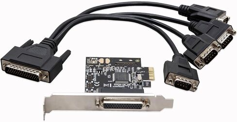 Single Port PCI Express x1 RS232 Serial Adapter Card - PCIe RS232 Serial Host Controller to Single Serial DB9 Port in Kuwait