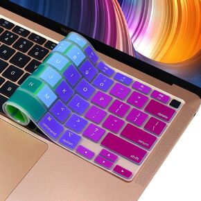 Silicone Keyboard Cover Skin for MacBook Air 13.3 inch A2337 M1 Released in Nov. 2020 US Layout Ultra Thin Protector Cover Skin NOT for 13.6" M4 M3 M2 A2681 A3113 A3240 in Saudi Arabia