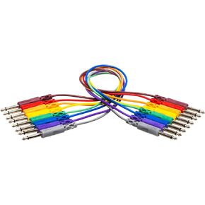 Hosa CPP-845 1/4" TS to Same Unbalanced Patch Cables, 1.5 Feet