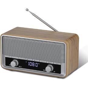 Audiocrazy AM FM راديو التوصيل في الحائط، راديو مع بلوتوث للمنزل، أفضل راديو ساعة الاستقبال مع شاشة LCD، النوم / 40 إعدادًا مسبقًا راديو بلوتوث قديم / عتيق للعمل في غرفة نوم المطبخ الداخلي in Kuwait