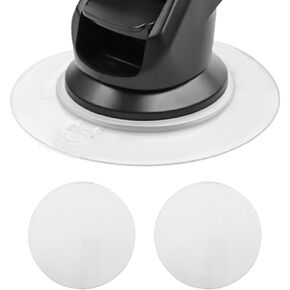 YINVA Upgrade 2 PCS Dash Mount Adhesive Sticky Pad for Suction, Sticky Pad Hot and Cold Temperature Resistant Car Dashboard Pad 3.5 inch Diameter(Transparent) in Kuwait