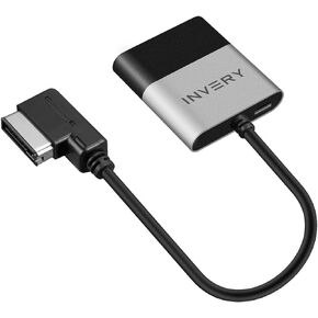 محول سيارة INVERY Airdual Bluetooth 5.0 aptX-HD متوافق مع واجهة موسيقى Audi MMI 3G AMI، Audi Symphony، Audi Concert، واجهة وسائط مرسيدس وموصل Volkswagen MDI in Kuwait