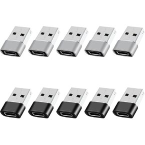 USB to USB C Adapter 10 Pack,USB C Female to USB Male Converter in Kuwait