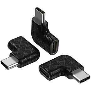 USB-C Female to USB-A Male Right Angle 90 Degree Adapter,Type C Charger Cable Power Converter for Apple iPhone 14 13 12 11 Pro Max Mini iWatch AirPods iPad,Samsung Galaxy Note 10 20 S20 S21 S22