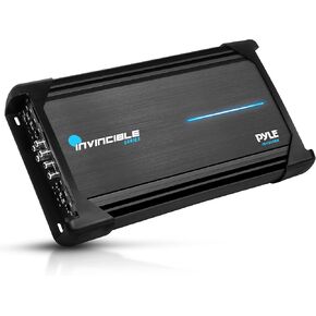 Pyle 14" Class AB Mosfet Amplifier - Invincible Series Bridgeable Amp, 4 Channel 2000 Watts Max, Mosfet PWM Power Supply, High-Current Dual Discrete Drive Stages, Advanced Protection Circuitry