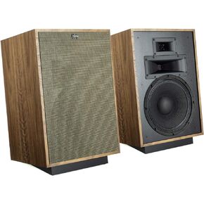 زوج مكبرات الصوت الأرضية من سلسلة Klipsch Heritage Heresy IV باللون الجوز الأمريكي