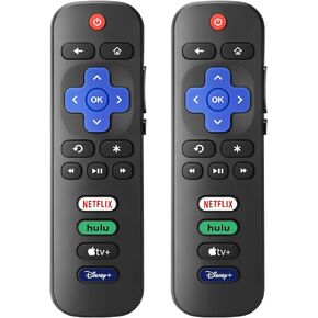 【Pack of 2】New Universal TV Remote for All Roku TV，Replacement Remote Compatible Only for Roku TV Remote, Replacement for TCL Roku/for Hisense Roku/for Onn Roku TV(Not for Roku Stick and Box) in Kuwait