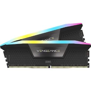 CORSAIR VENGEANCE RGB DDR5 RAM 32GB (2x16GB) 6000MHz CL40 Intel XMP iCUE Compatible Computer Memory - Black (CMH32GX5M2B6000C40) in Saudi Arabia