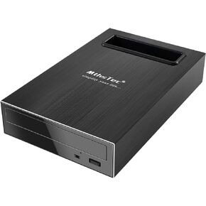 mthstec 4 in 1 External Blu-ray Drive, 16x USB 3.0 and Type-C External Bluray Drive, Multi-Function Fast-Charging Desktop BD/CD/DVD Burner/Read with HDD Enclosure USB HUB for Both Mac/PC
