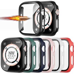 JZK 6 Pack Case with Screen Protector for Apple Watch Series 3/2/1 38mm in Kuwait