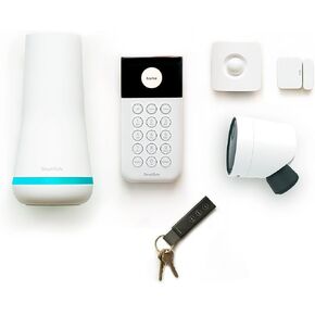 نظام أمان المنزل اللاسلكي SimpliSafe المكون من 5 قطع مع كاميرا خارجية - مراقبة احترافية اختيارية على مدار الساعة طوال أيام الأسبوع - بدون عقد - متوافق مع Alexa وGoogle Assistant in Kuwait