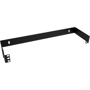 StarTech.com 2U Hinged Wall Mount Patch Panel Bracket - 6 inch Deep - 19" Patch Panel Swing Rack for Shallow Network Equipment- 22lbs (WALLMOUNTH2), Black | Rear-access hinged design, Holds slim 19in shallow network equipment, Holes 16in apart for wall st in Kuwait