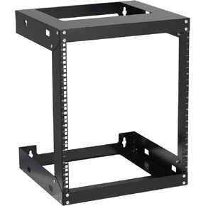 6U Wall Mount Rack Open Frame 19 Inch Server Equipment Network Cabinet 18 inches Depth Black by Tedgetal in Saudi Arabia