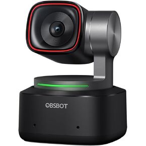 OBSBOT Tiny 2 Webcam 4K Voice Control PTZ, AI Tracking Multi-Mode & Auto Focus, Web Camera with 1/1.5" Sensor, Gesture Control, 60 FPS, HDR Light Correction, Webcam for PC, Streaming, Meeting, etc.