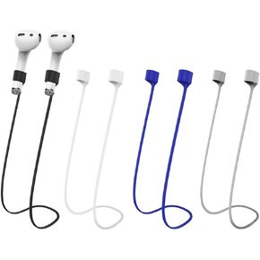 Magnetic Anti-Lost Straps for AirPods,Colorful Soft Silicone Sports Lanyard, Neck Rope Cord