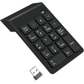 SMOOTHCLUE Wireless Number Pad, 10 Key Keyboard Numeric Keypad, Financial Accounting USB Numpad for Laptop,PC,Desktop,Surface Pro,Notebook in Kuwait