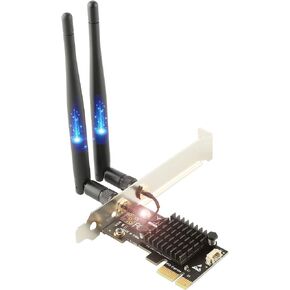 Ubit 11AC1200A PCIe Wireless Card, Up to 1200 Mbit/s, Wireless Dual-Band Gigabit WLAN WiFi Adapter Card, PCIe WiFi Card for Desktop/PC Gaming in Kuwait