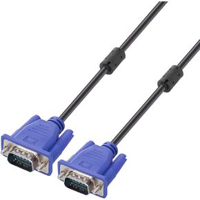 ENUODA VGA to VGA Cable 15 Pin Male to Male Plug Computer Monitor Cable Wire Cord,4.9 Feet,Black in Kuwait