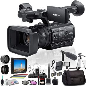 كاميرا فيديو Sony PXW-Z150 4K XDCAM (PXW-Z150) مع بطاريتين إضافيتين، وديوبتر قريبة، وزاوية واسعة، وحقيبة مبطنة، وإضاءة LED، وبطاقة 64 جيجابايت، وحامل ثلاثي القوائم، وشاشة خارجية 4K، وSony ECM-VG1 وأكثر من ذلك بكثير (متجددة) in Kuwait