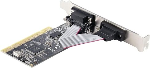 StarTech.com 2 منفذ PCI RS232 بطاقة محول تسلسلي PCI - بطاقة وحدة التحكم في توسيع المنفذ المتسلسل PCI إلى ثنائي تسلسلي DB9 - قياسي (مثبت) ودعامات تثبيت منخفضة الشكل - ويندوز/ لينكس (PCI2S5502) in Kuwait