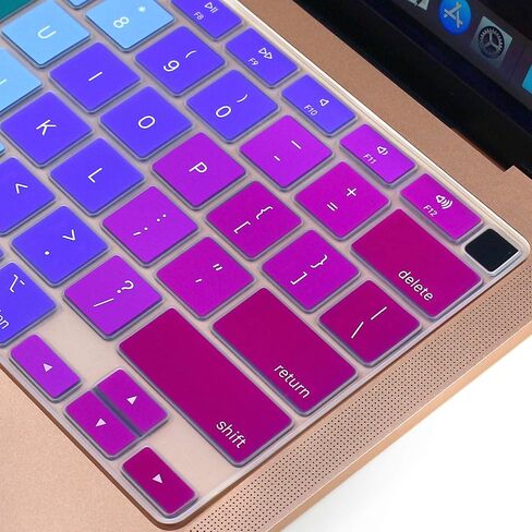 Silicone Keyboard Cover Skin for MacBook Air 13.3 inch A2337 M1 Released in Nov. 2020 US Layout Ultra Thin Protector Cover Skin NOT for 13.6" M4 M3 M2 A2681 A3113 A3240 in Kuwait